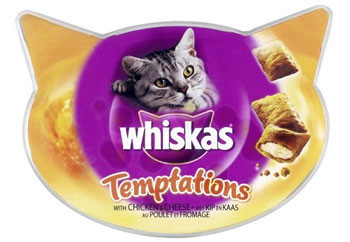 Whiskas Temptations Chicken & Cheese 60g