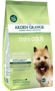 Arden Grange Mini Adult Dog rich in fresh lamb & rice