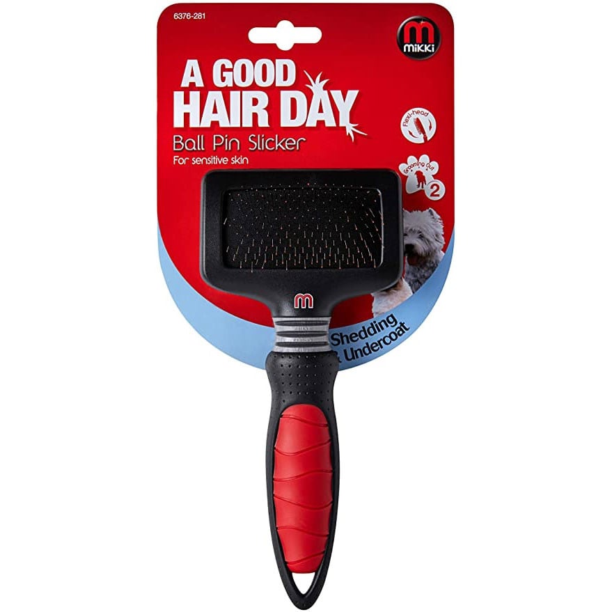 Mikki Ball Pin Slicker for sensitive skin