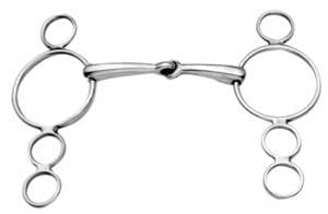 Jointed Mouth Dutch Gag 3 Rings Bit
