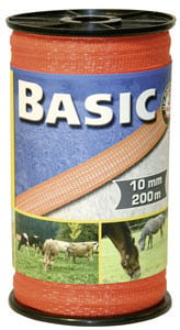 Corral Basic Electric Fencing Tape - Orange