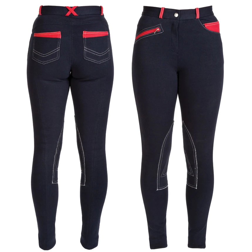 HyPERFORMANCE Diesel Ladies Jodhpurs - Navy/Red