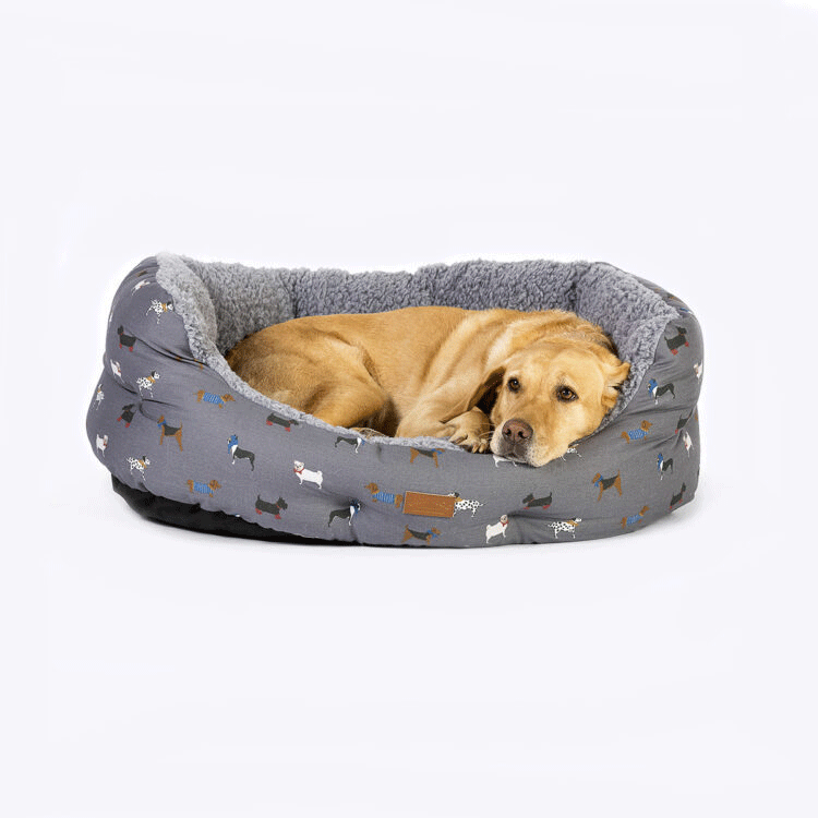 Danish Design FatFace Marching Dogs Deluxe Slumber Bed
