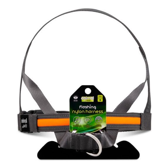 Animal Instincts Flashing Safety USB Full Shine Nylon Harness