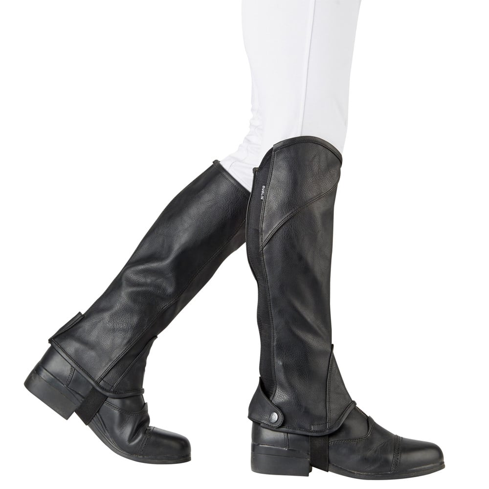 Dublin Stretch Fit Half Chaps - Black