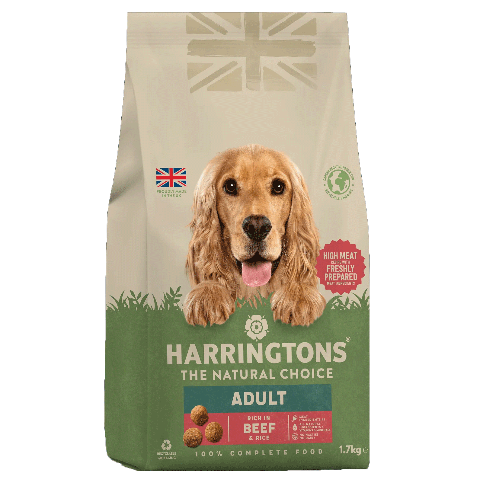 Harringtons Adult Dry Dog Food Rich in Beef with Rice