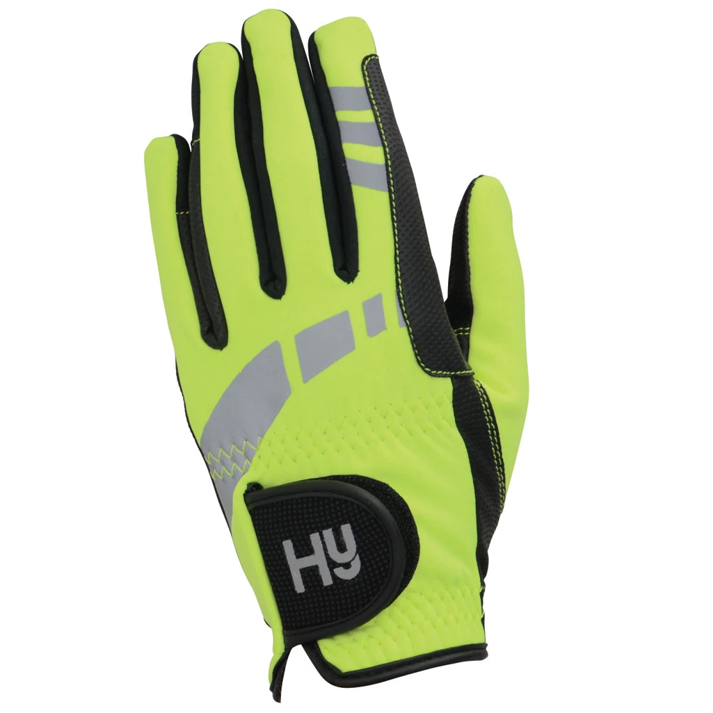 Hy5 Extreme Reflective Softshell Gloves - Yellow