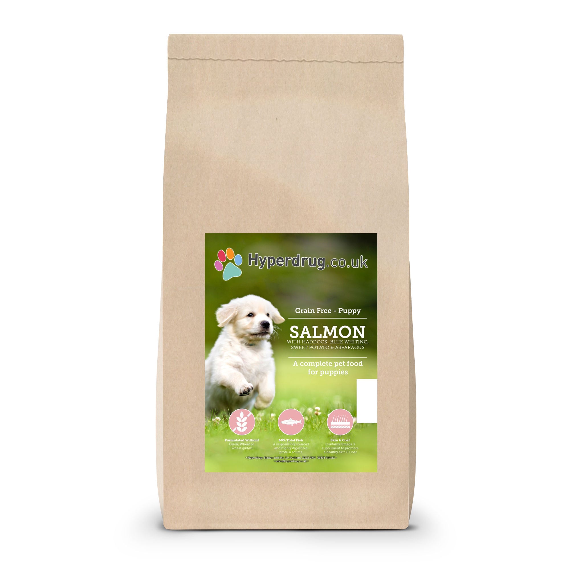 Hyperdrug Grain Free Puppy Salmon with Haddock & Sweet Potato
