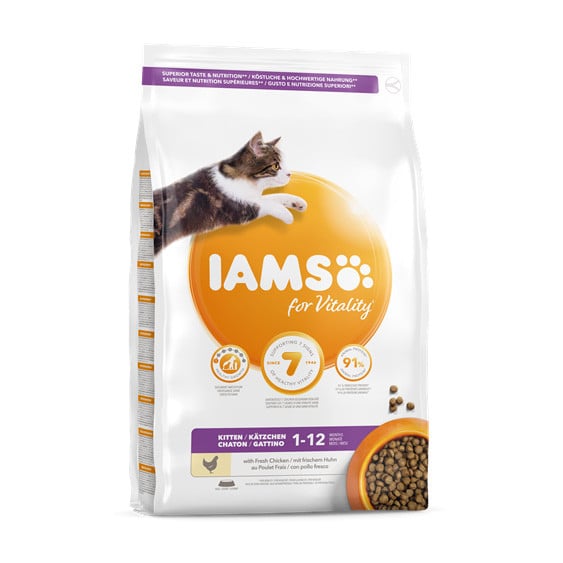 IAMS for Vitality Kitten Food with Fresh Chicken