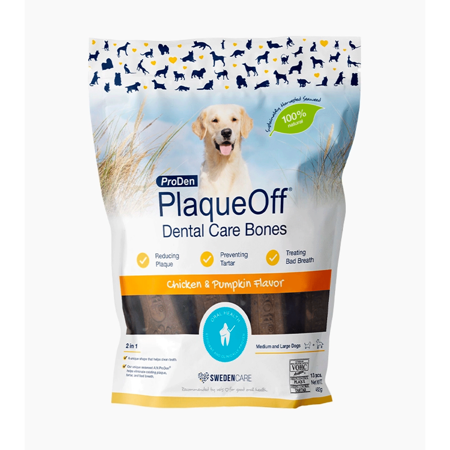 ProDen PlaqueOff Dental Care Bones (pack of 13)