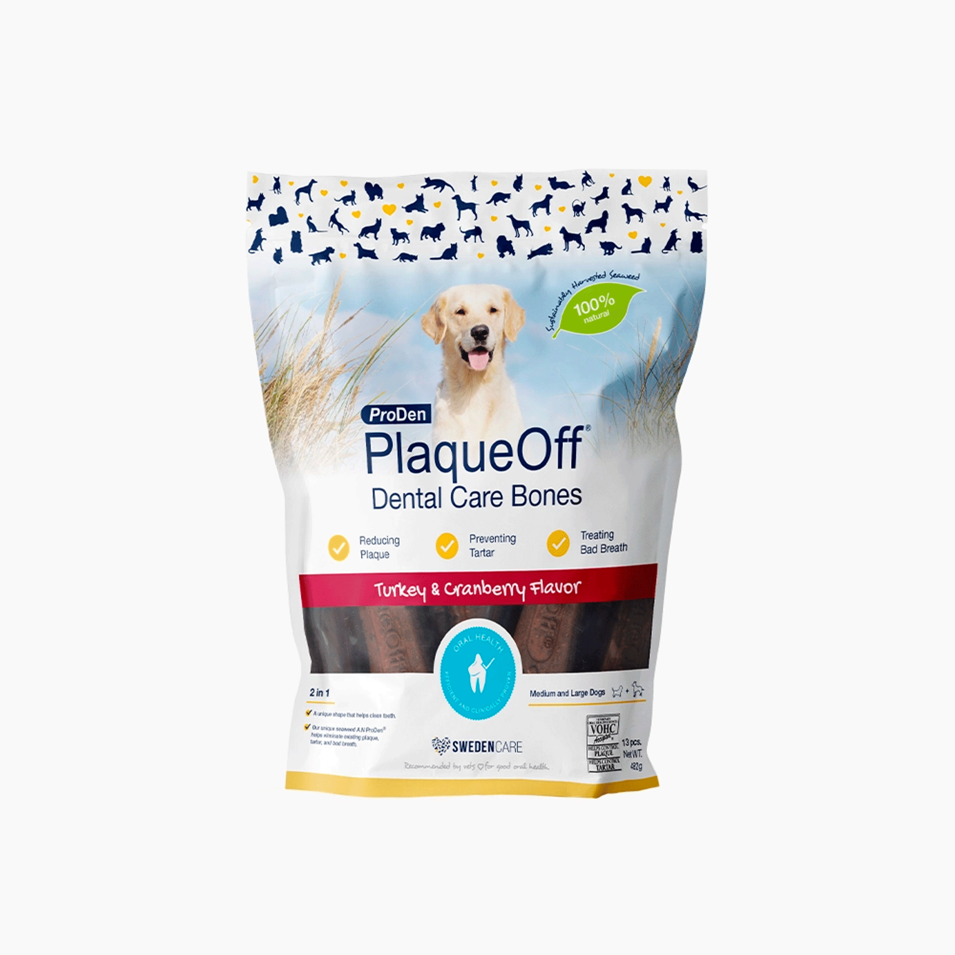 ProDen PlaqueOff Dental Care Bones (pack of 13)