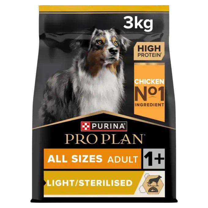 Pro Plan Light/Sterilised Chicken Dry Dog Food