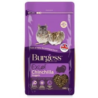 Burgess Excel Adult Chinchilla Nuggets 1.5kg