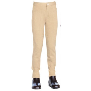 Saxon Warm Up Cotton Childs Jodhpurs - Beige