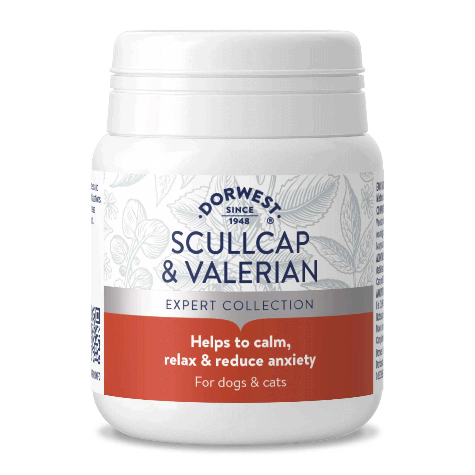 Dorwest Scullcap & Valerian Tablets for Cats and Dogs