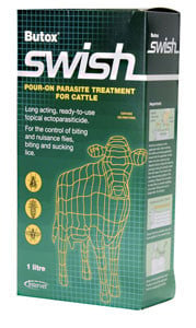 Butox Swish Cattle Pour On 0.75% 2.5L