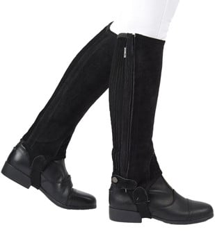 Dublin Suede Half Chaps Adult - Black