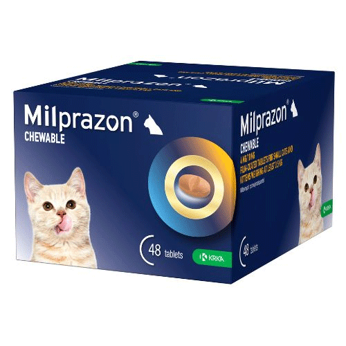 Milprazon 4mg/10mg Tablets for Small Cats and Kittens