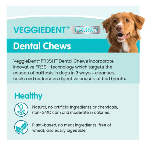 VeggieDent FR3SH Dental Chews for dogs