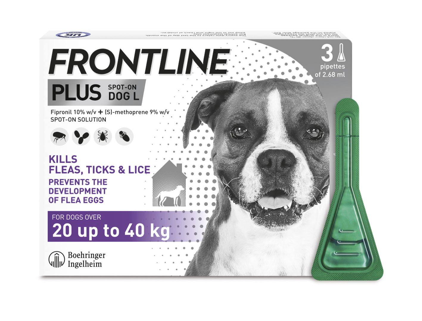 Frontline PLUS Spot On Flea Treatment Large Dogs 20-40kg