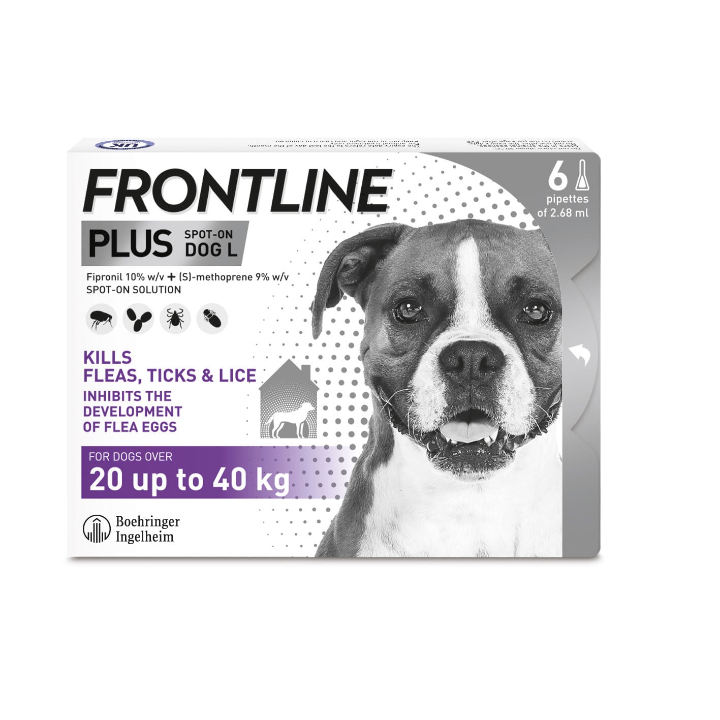 Frontline PLUS Spot On Flea Treatment Large Dogs 20-40kg