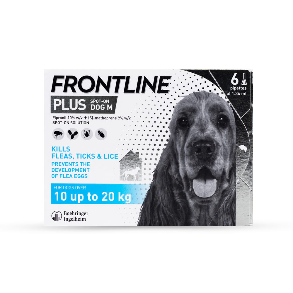 Frontline PLUS Spot On Flea Treatment Medium Dogs 10-20kg