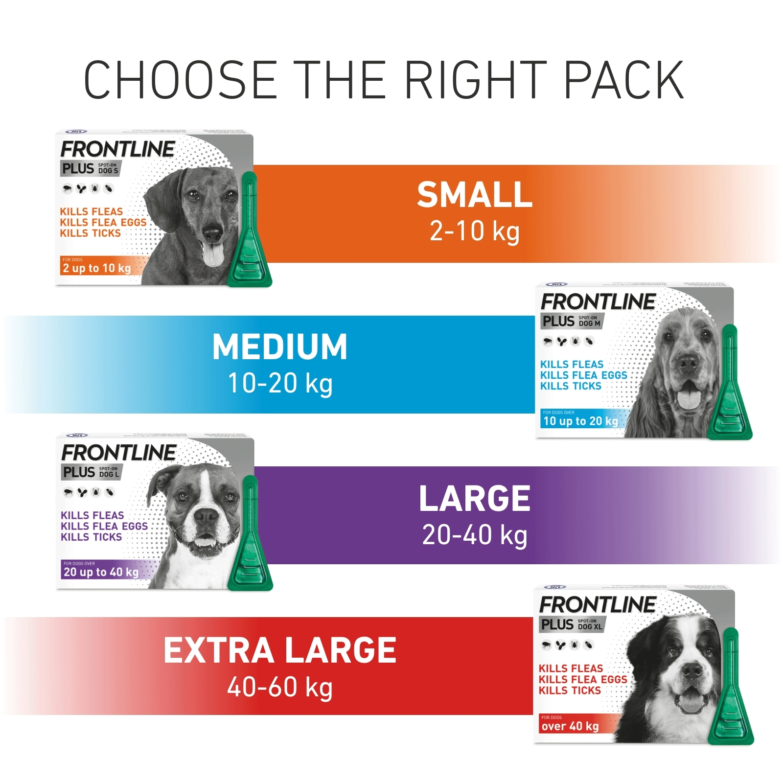 Frontline PLUS Spot On Flea Treatment Small Dogs 2-10kg