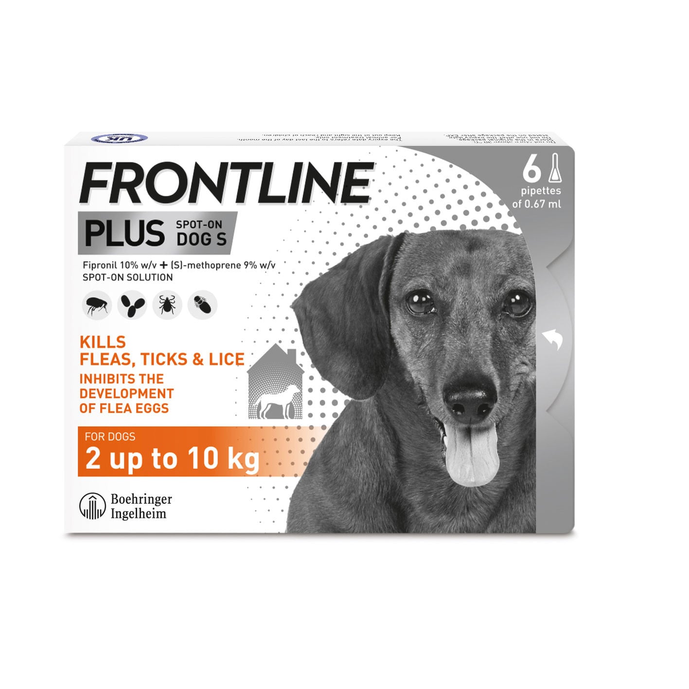 Frontline PLUS Spot On Flea Treatment Small Dogs 2-10kg