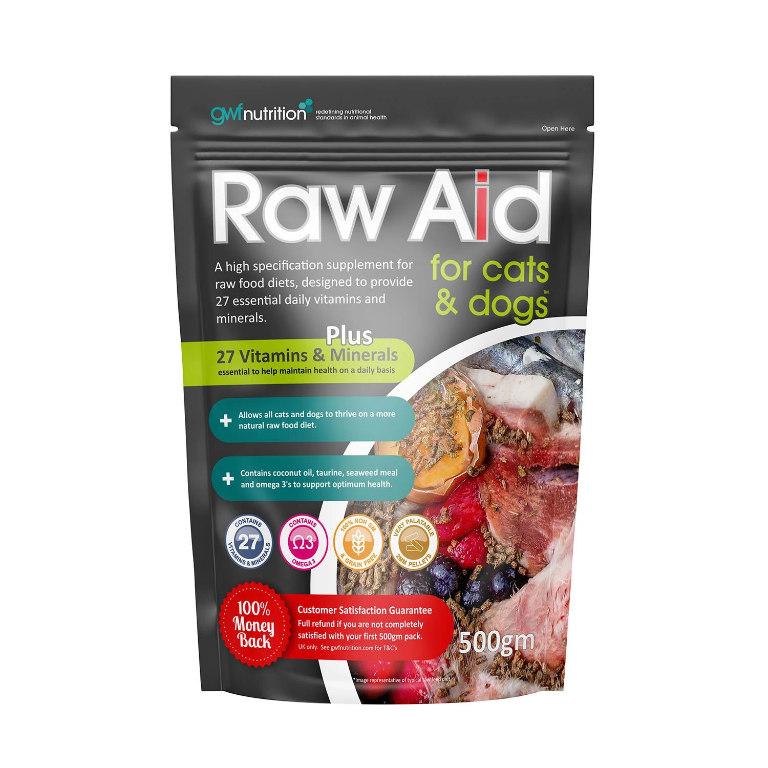 GWF Raw Aid for Dogs & Cats 500g