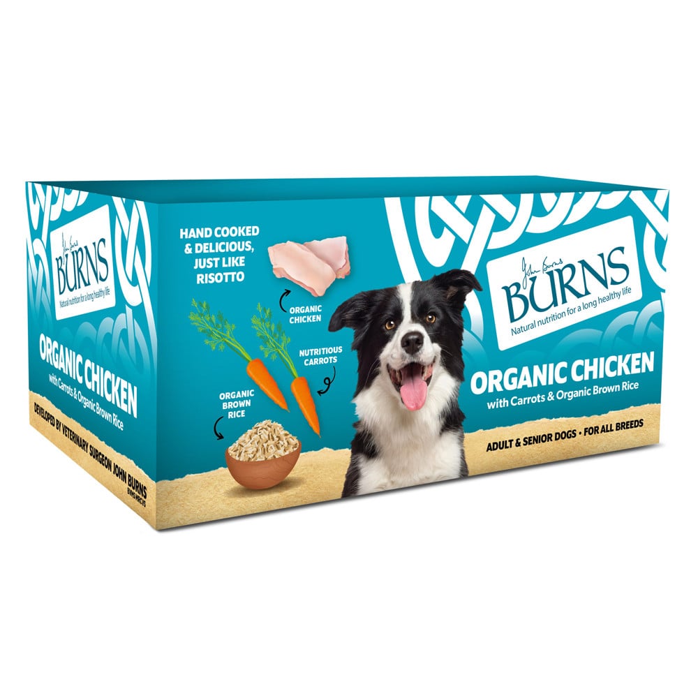 Burns Organic Wet Dog Food 6 x 395g