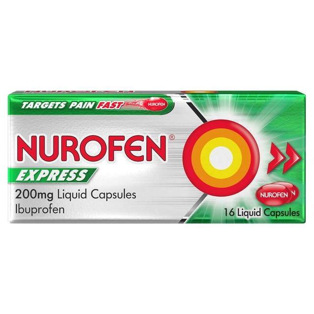 Nurofen Express Liquid Capsules 200mg (pack of 30)