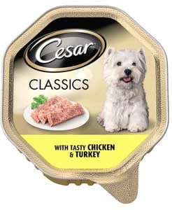 Cesar Classics with Tasty Chicken & Turkey 150g (14 x 150g)