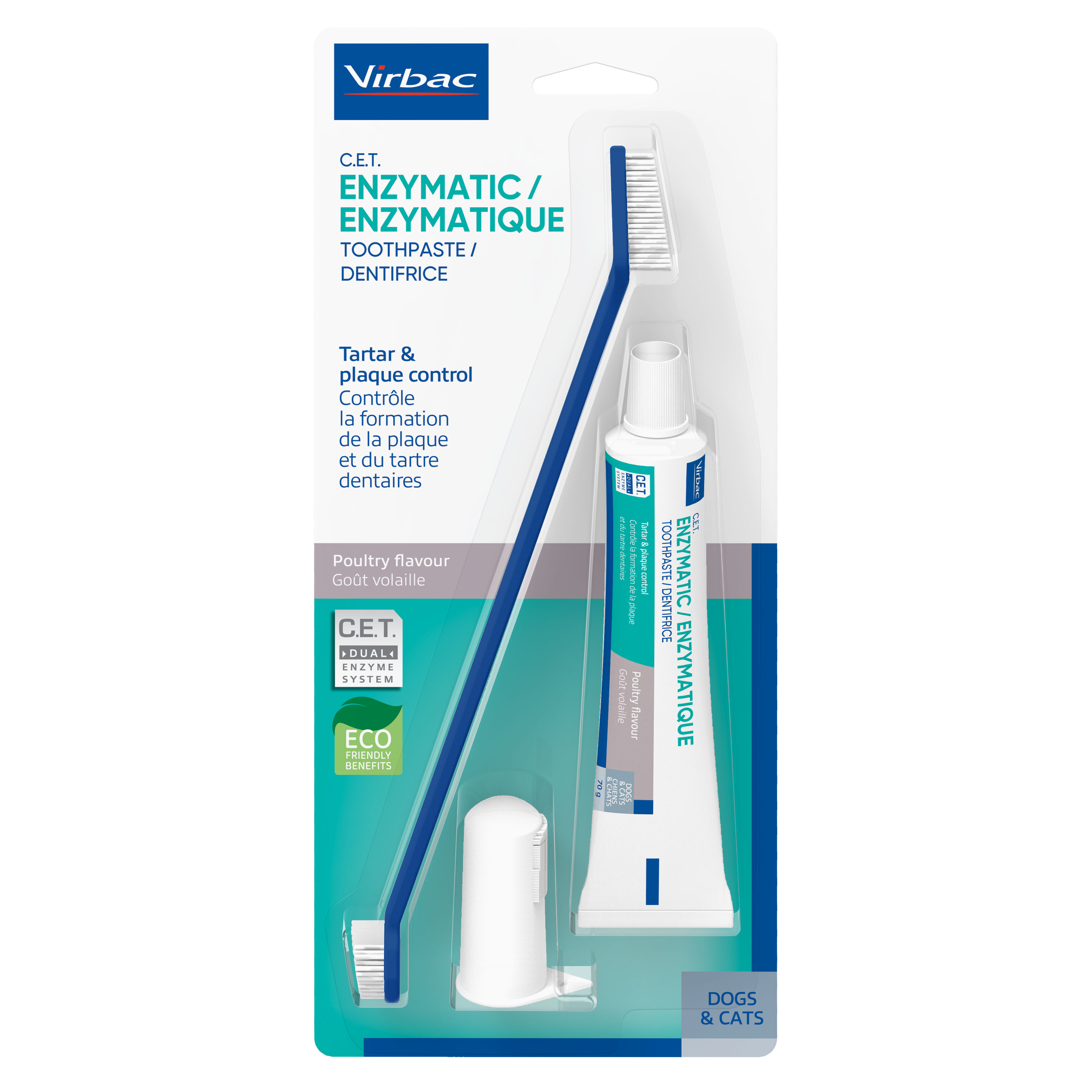 Virbac Enzymatic Toothpaste Kit for Dogs - Poultry Flavour