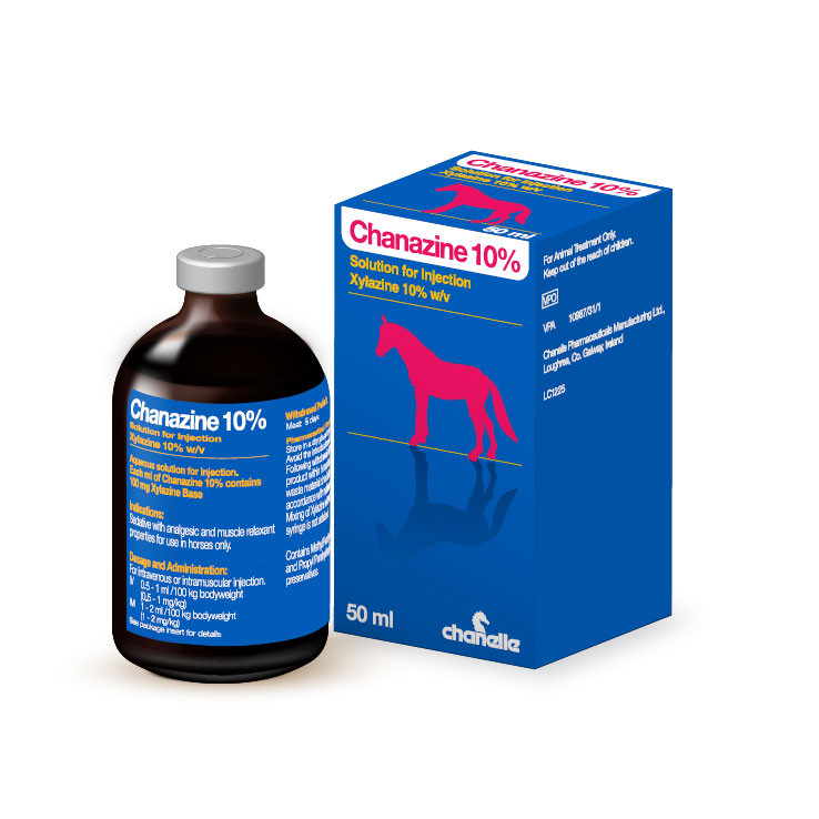 Chanazine 10% Injection for Horses and other equidae 50ml