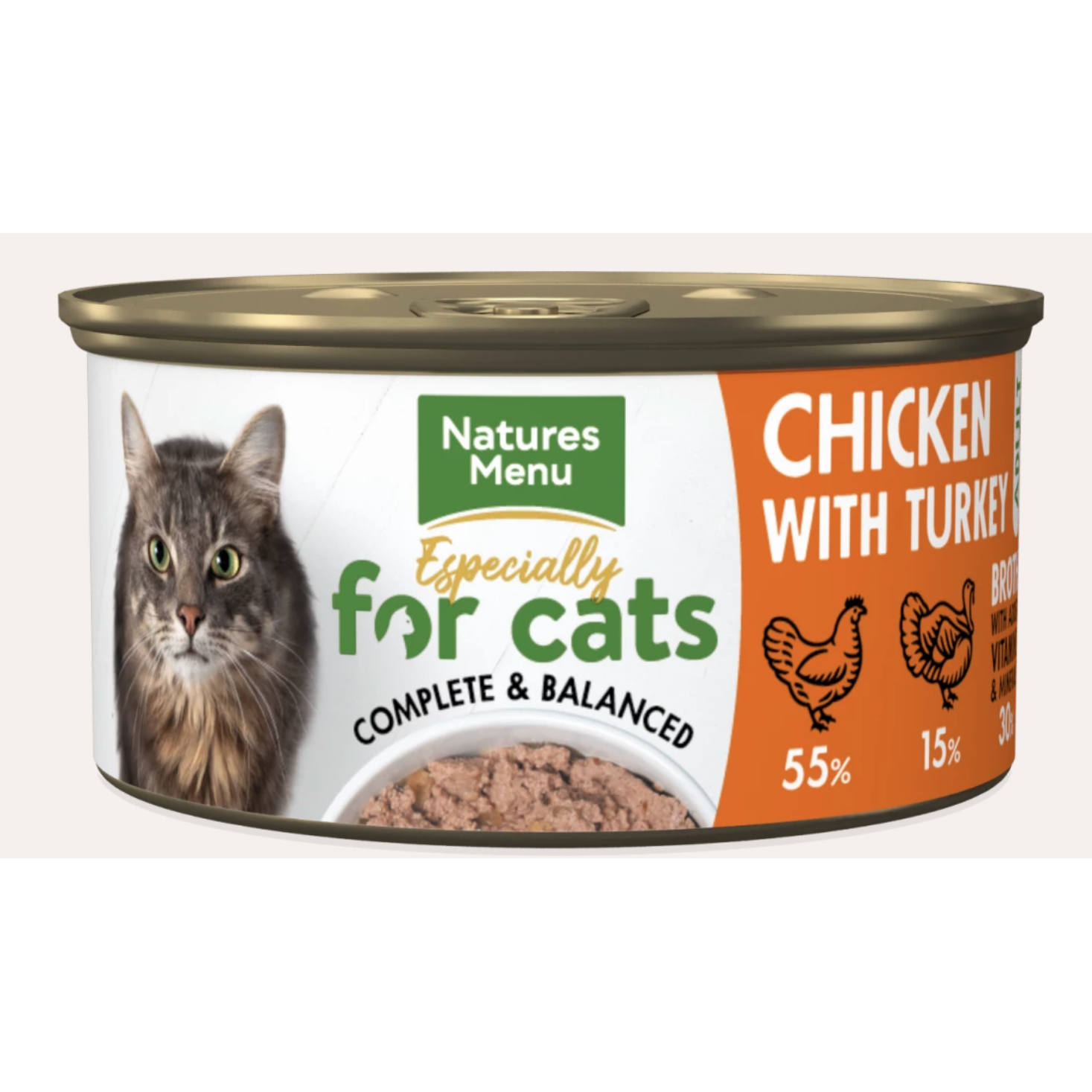Natures Menu Chicken and Turkey Adult Cat (85g x 18 cans)