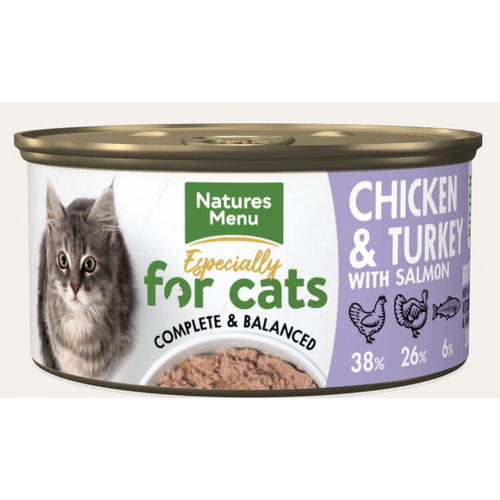 Natures Menu Chicken and Turkey with Salmon for Kitten (85g x 18 cans)