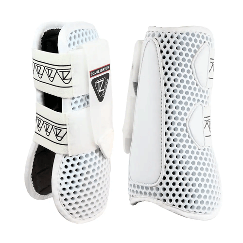 Equilibrium Tri-Zone Open Fronted Tendon Boots - White