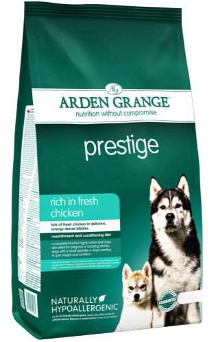 Arden Grange Prestige Adult Dog Food rich in fresh chicken