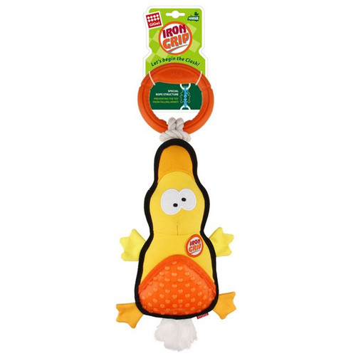 GiGwi Iron Grip Plush Tug Toy with TPR Handle