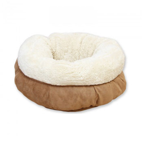 All For Paws Donut Cat Bed - Tan