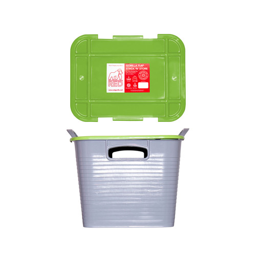 Red Gorilla Tub Stack 'n' Store 25L (Pistachio