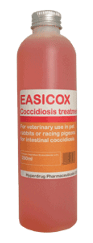 Easicox coccidiosis treatment for pigeons & rabbits 250ml