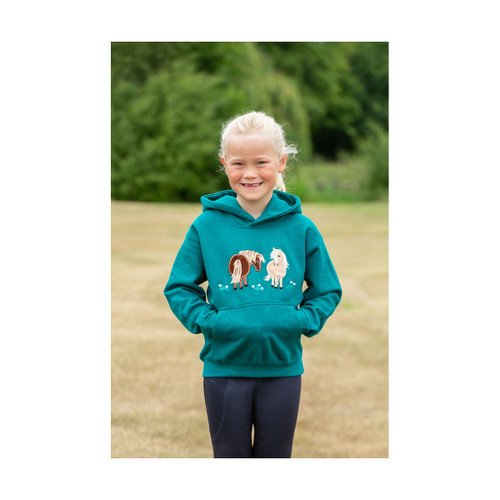 British Country Collection Ruby & Honey Hoodie - Jade