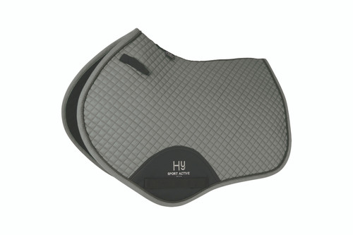 Hy Sport Active Close Contact Saddle Pad - Pencil Point Grey