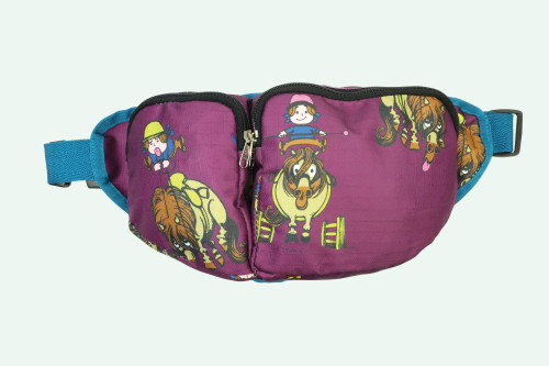 Hy Equestrian Thelwell Collection Pony Friends Bum Bag  Imperial Purple/Pacific Blue  One Size