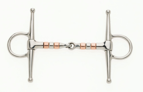 Copper Roller Full Cheek Jointed Snaffle