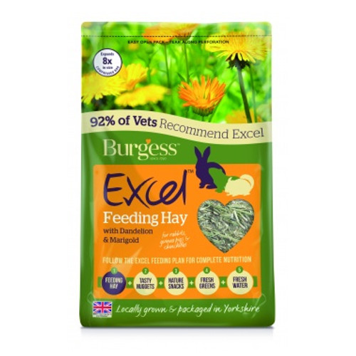 Excel Feeding Hay With Dandelion & Marigold 1kg