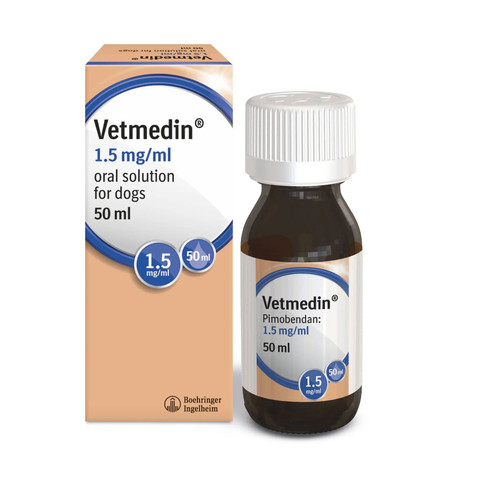 Vetmedin 1.5mg/ml Oral Solution For Dogs 50ml
