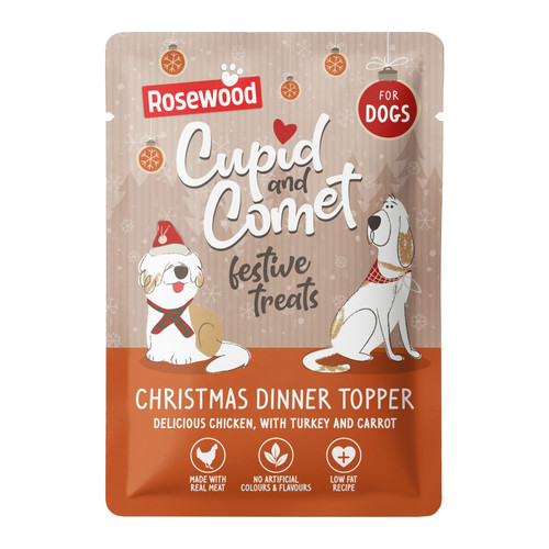 Cupid & Comet Christmas Dinner Topper