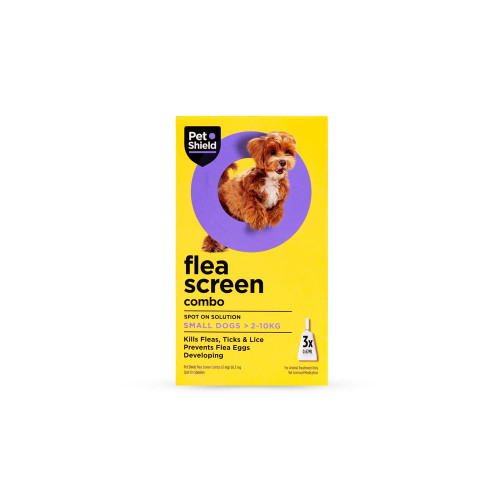 Fleascreen Combo Spot on for Small Dogs 2-10kg (pack of 3)